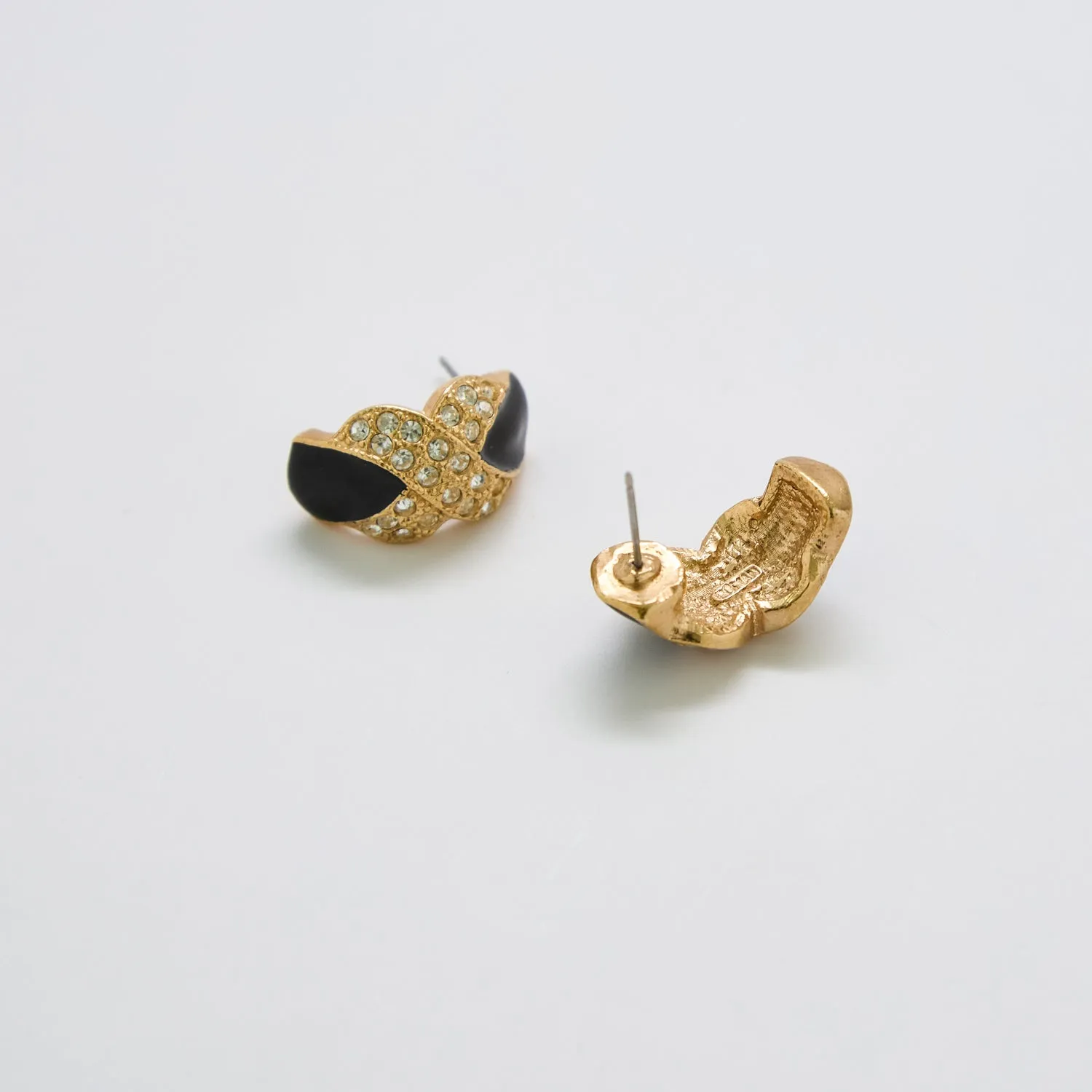 Vintage Roman Pave Earrings