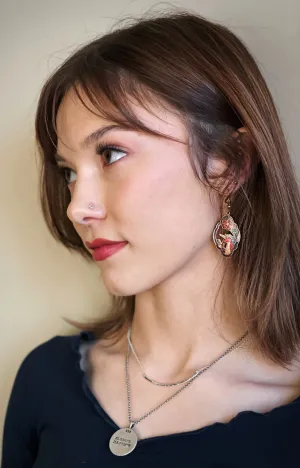 Vintage Unicorn Enamel Earrings