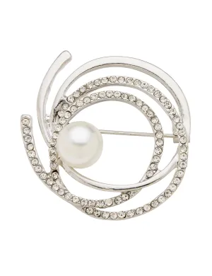 WHIRLPOOL PEARL BROOCH