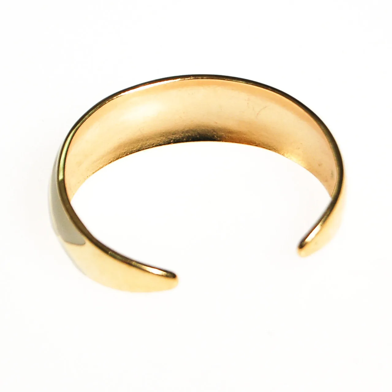 White and Gold Cuff Bracelet