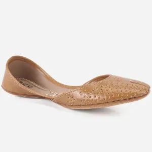 Women "MIA" Plain Flat Khussa