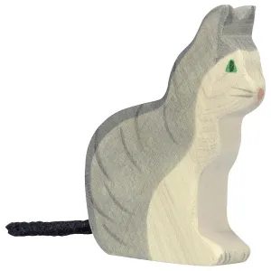 Wooden Toys Cat, Sitting